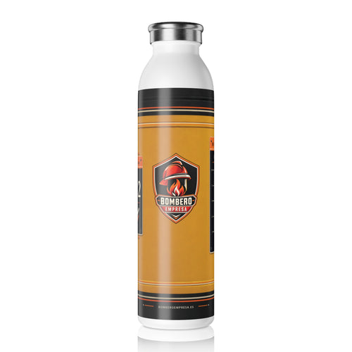 Botella térmica de bombero de 0,60 litros con diseño 112 y escudo de Bombero Empresa